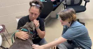 Cara Seiler se reunește cu Pit Bull-ul său, Kemo, după opt ani de despărțire